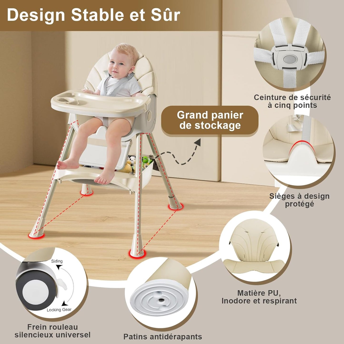 Chaise Haute Bébé
