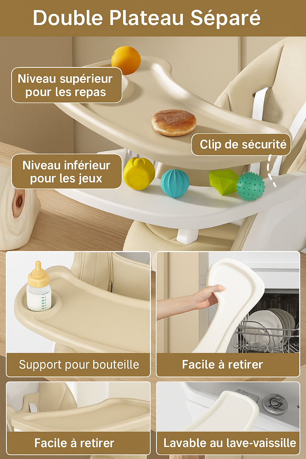 Chaise Haute Bébé