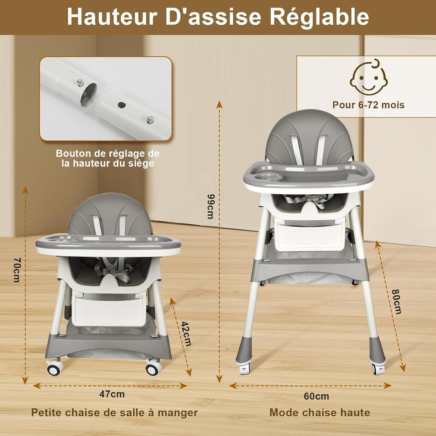 Chaise Haute Bébé