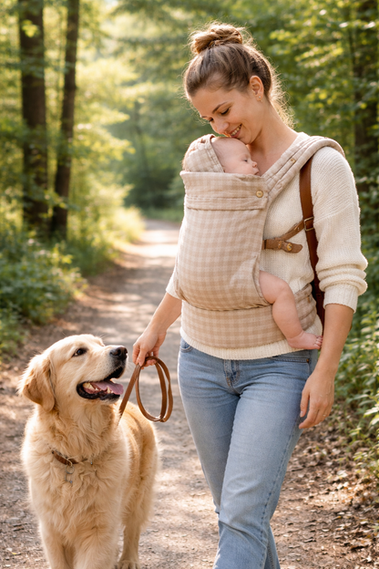 Porte bébé physiologique confortable | maintien naturel et sécurisé