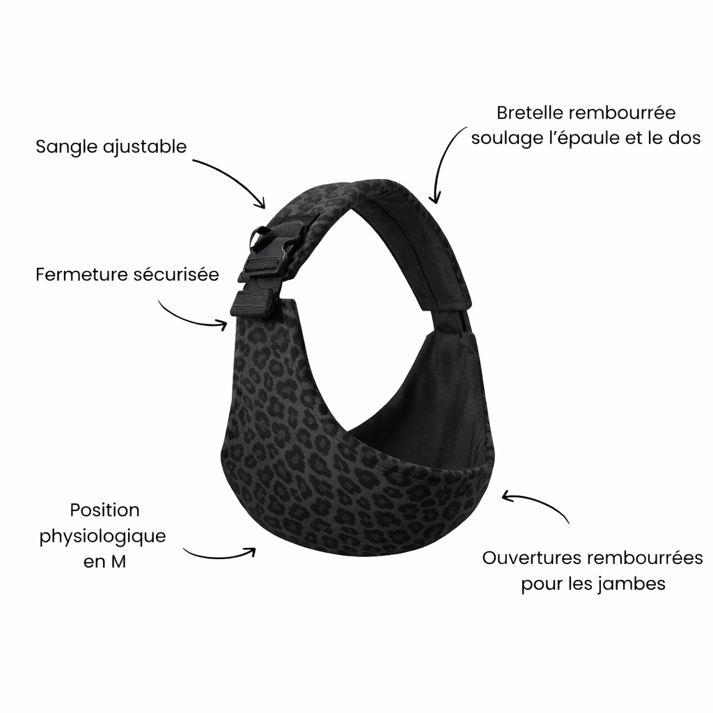 Porte Bébé Hanche Ergonomique | Siège Intégré, Maintien Optimal et Position Naturelle