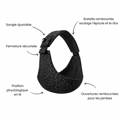 Porte Bébé Hanche Ergonomique | Siège Intégré, Maintien Optimal et Position Naturelle