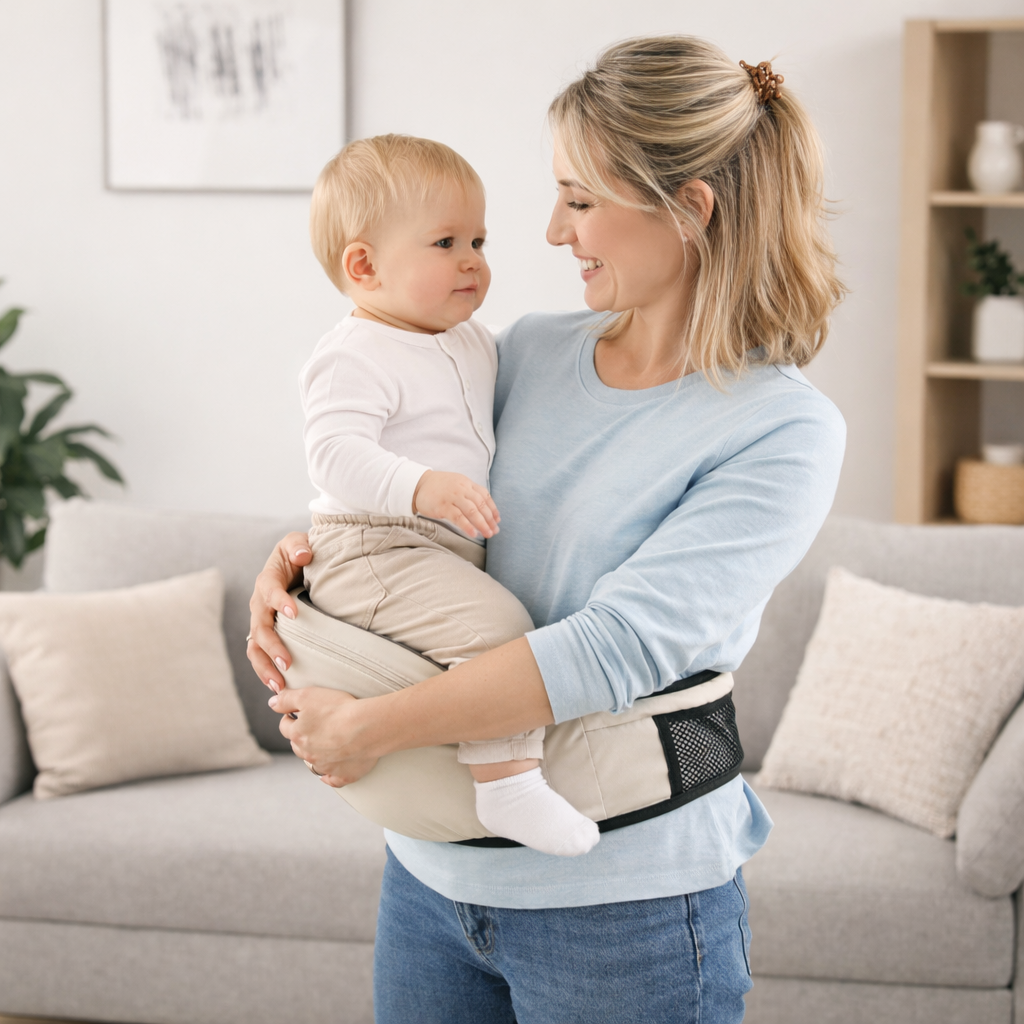 Porte bébé ceinture confortable et réglable | facile et sécurisé