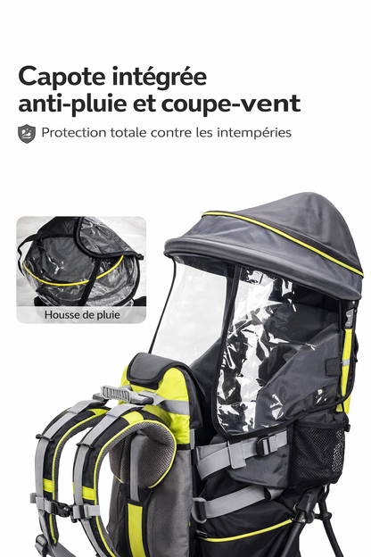 Porte Bébé Randonnée Ergonomique | Sac de Portage Confort et Maintien
