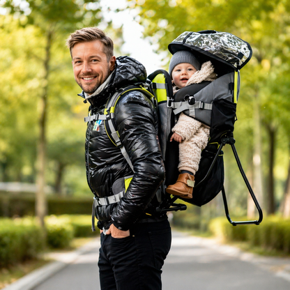 Porte Bébé Randonnée Ergonomique | Sac de Portage Confort et Maintien