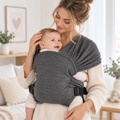 Écharpe de Portage Bébé Réglable | Légère et Respirante