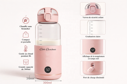 Chauffe Biberon Portable Rechargeable – Température Parfaite Partout