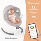 Berceau Bébé Électrique avec Bluetooth et Musique – 4 Vitesses, Léger et Confortable dès la Naissance