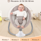Berceau Bébé Électrique avec Bluetooth et Musique – 4 Vitesses, Léger et Confortable dès la Naissance