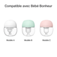Accessoires pour tire-lait portable, bride de rechange 24 mm