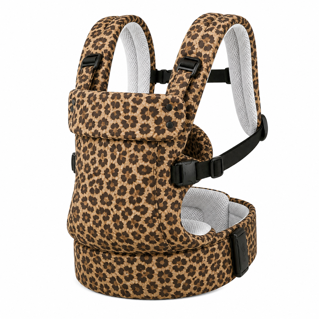 Porte-Bebe-Ergonomique-Ultra-Confort-Respirant-Reglable-Securise-Floral-Marron