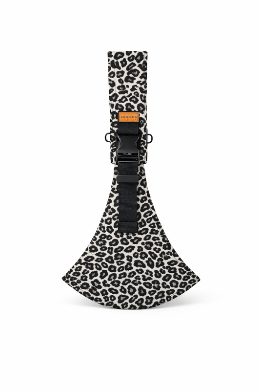 Porte-Bebe-Hanche-Ergonomique-Siege-Integre-Maintien-Optimal-Position-Naturelle-leopard-blanc