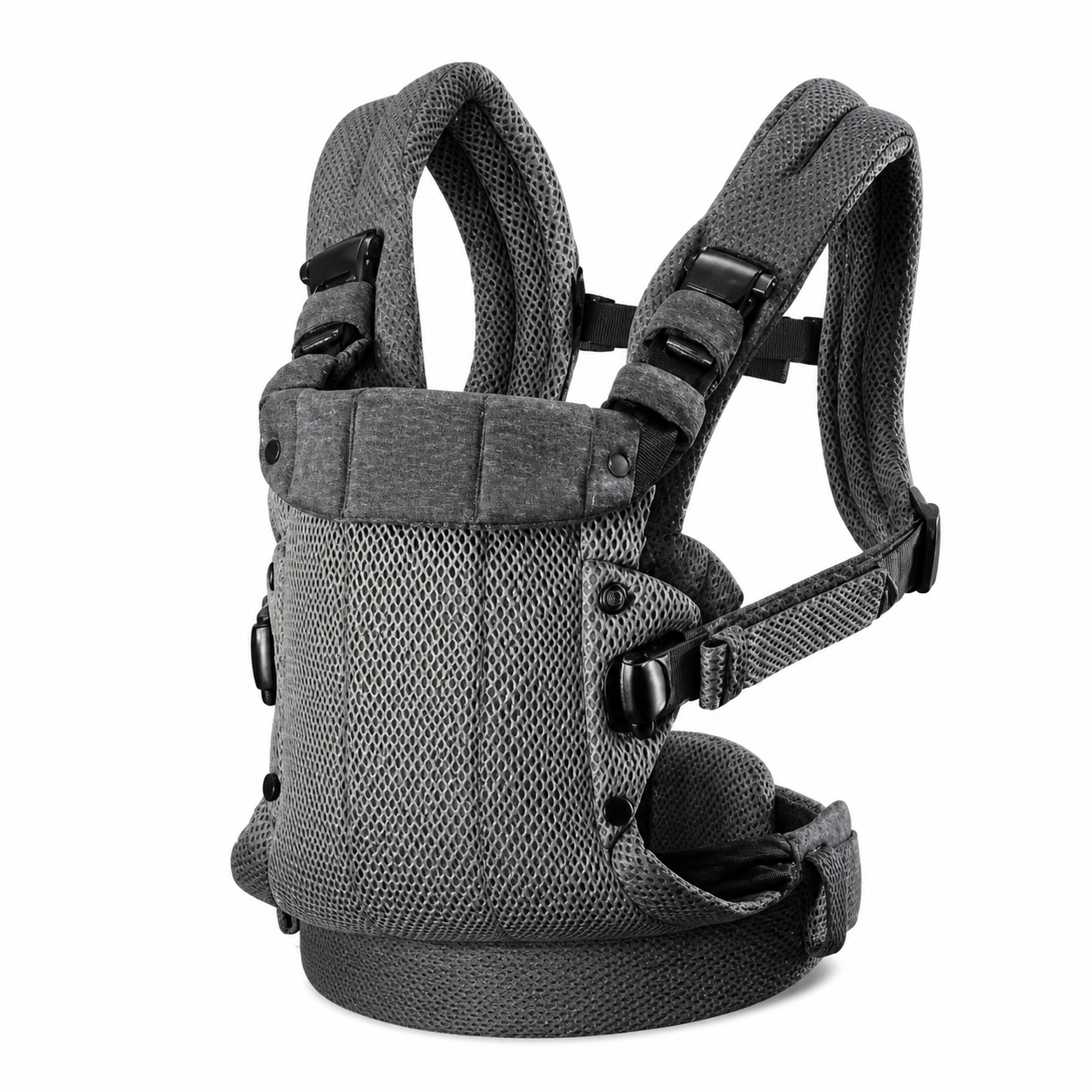 Porte-bébé-physiologique-ultra-respirant-premium-Confort-ergonomique-0-36-mois-Gris-Foncée